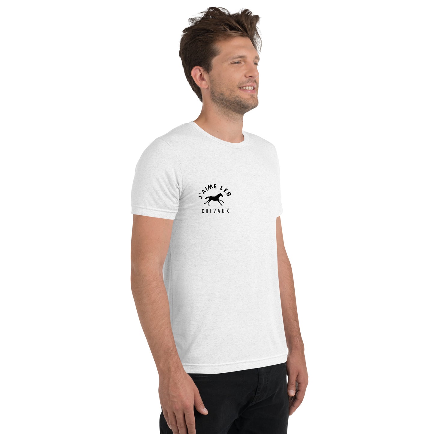 "I Love Horses" In French - White Unisex Short Sleeve T-shirt