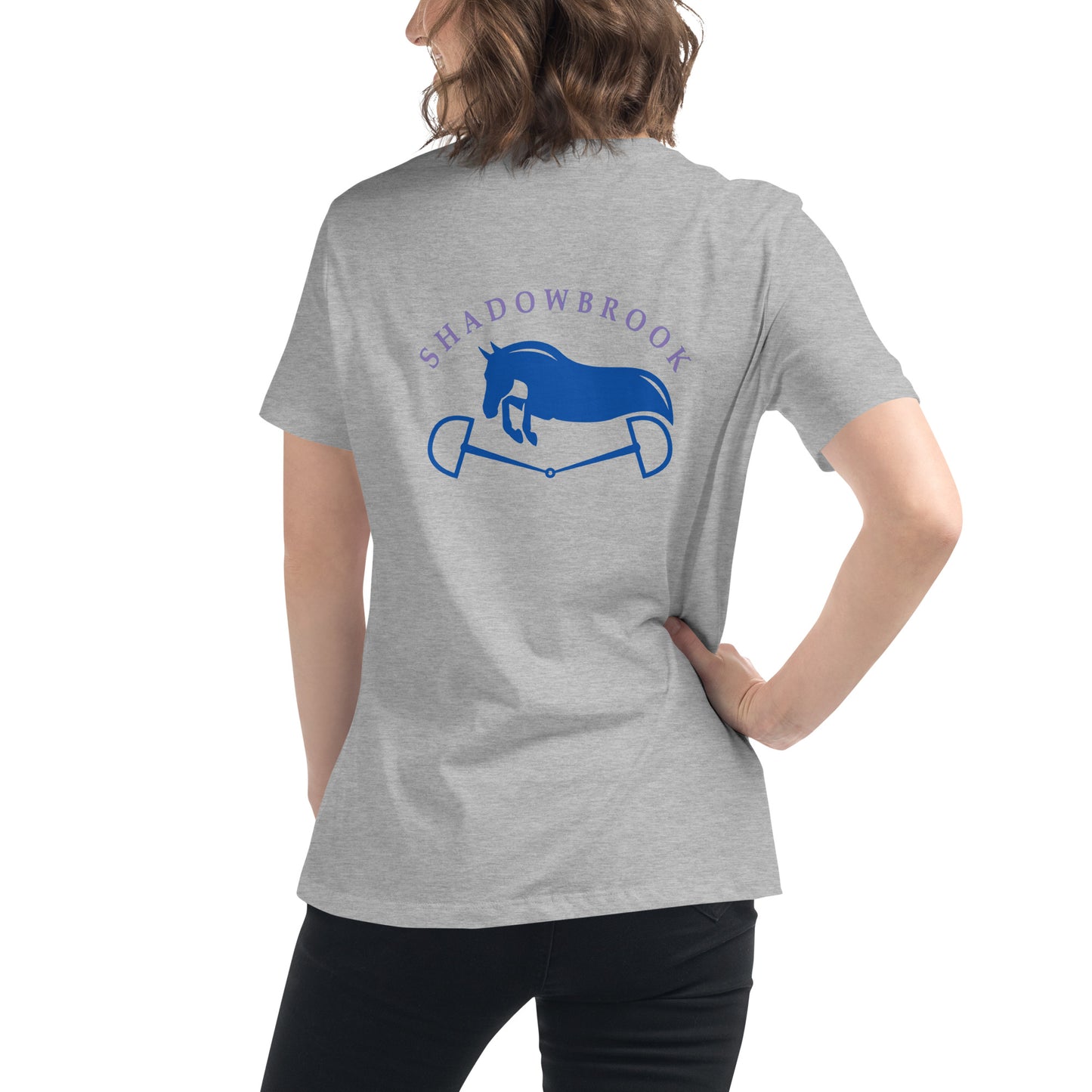 Shadowbrook Stables Light Grey T-Shirt - Large Logo Back