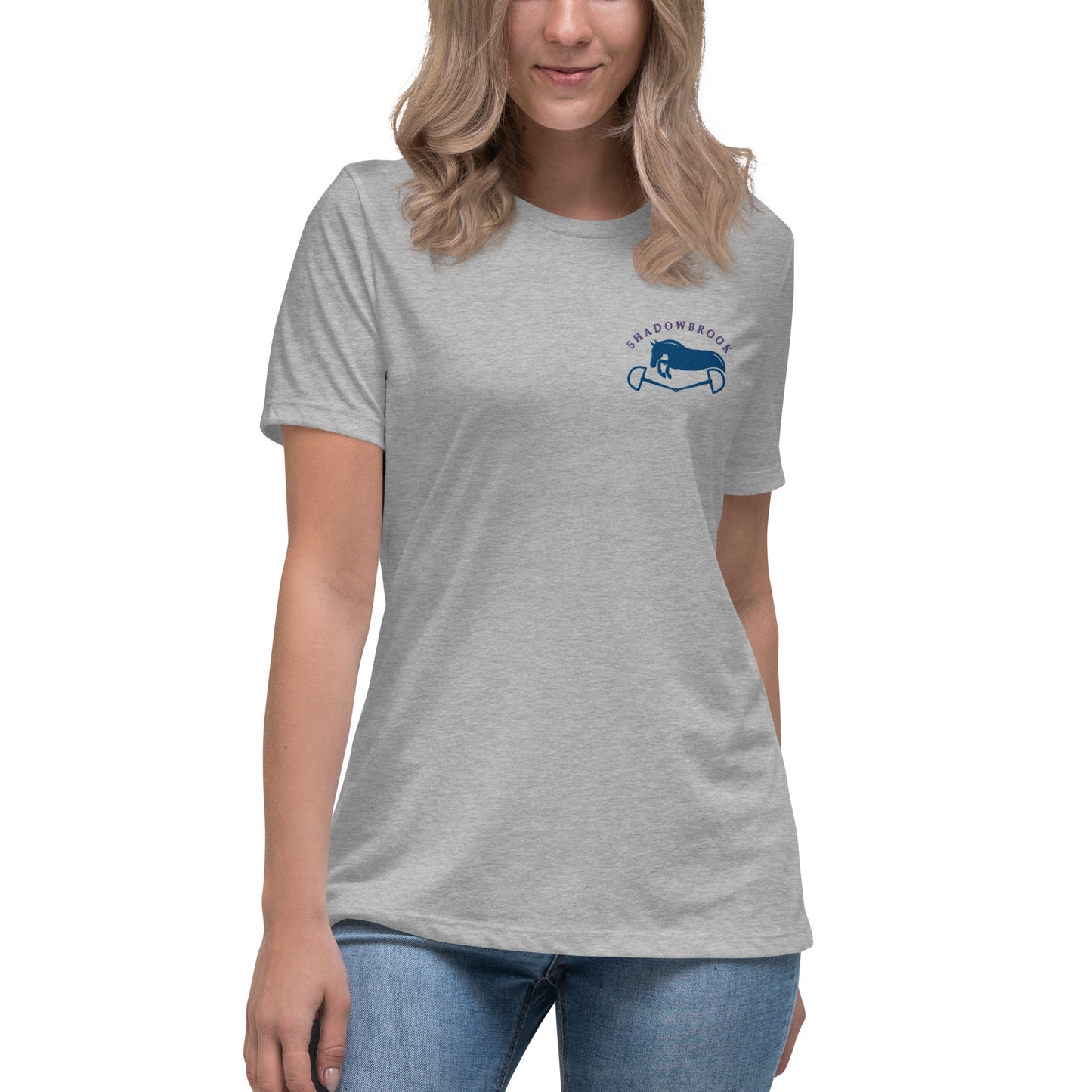 Shadowbrook Stables Light Grey T-Shirt - Small Logo Front