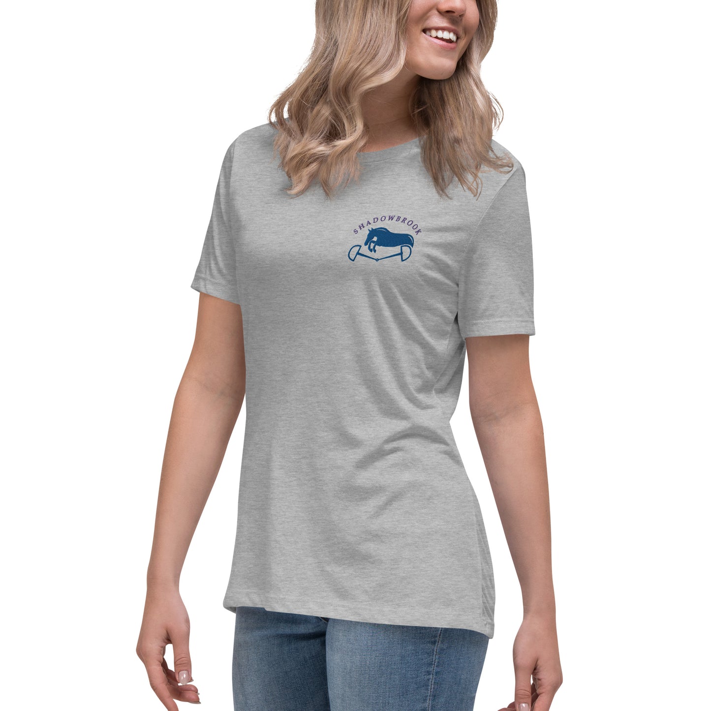 Shadowbrook Stables Light Grey T-Shirt - Small Logo Front