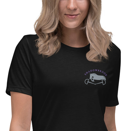 Shadowbrook Stables Black T-Shirt - Small Logo Front