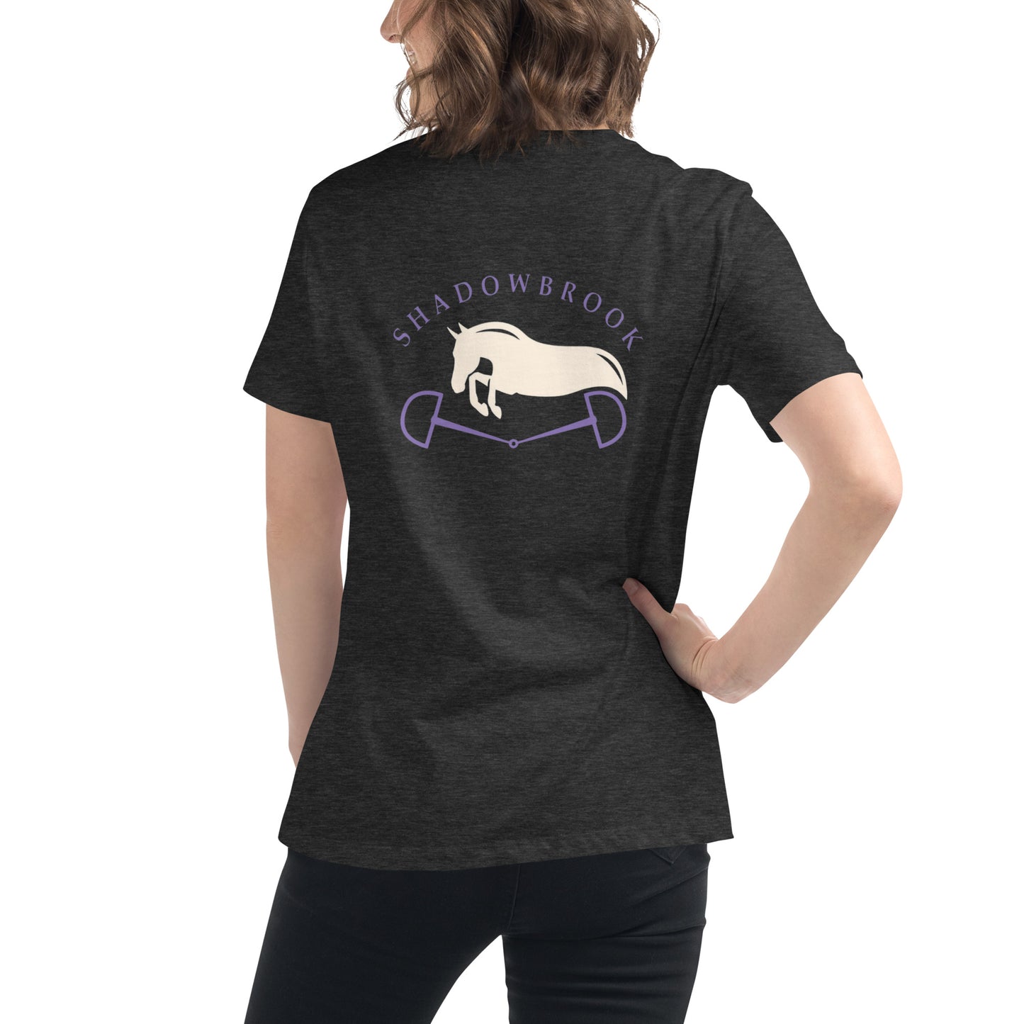 Shadowbrook Stables Dark Grey T-Shirt - Large Logo Back