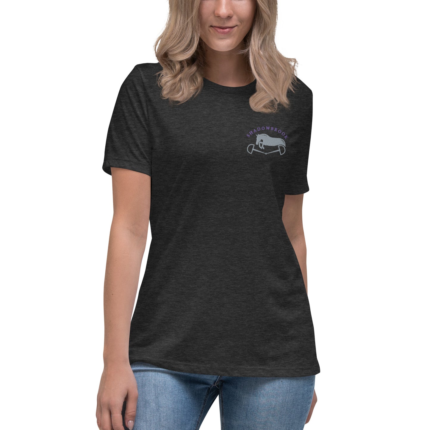 Shadowbrook Stables Dark Grey T-Shirt - Small Logo Front